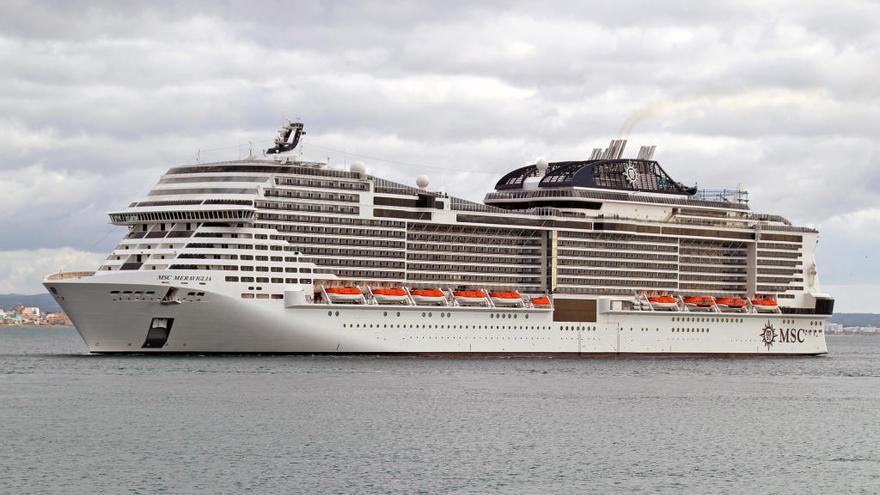 Primera visita del MSC Meraviglia al puerto de Palma