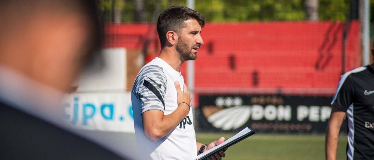 Emilio Tienza en un entrenamiento.