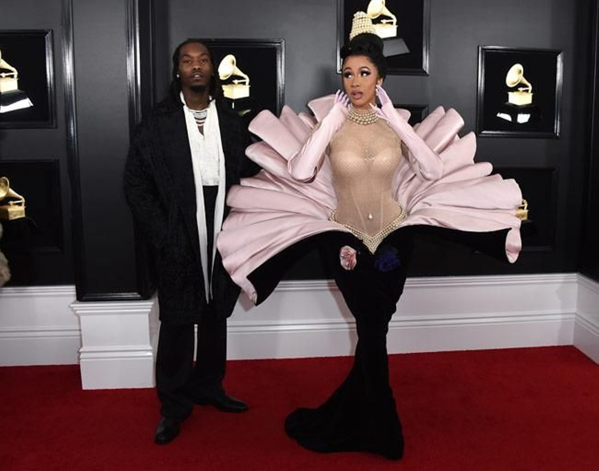 El look de Cardi B en los premios Grammy