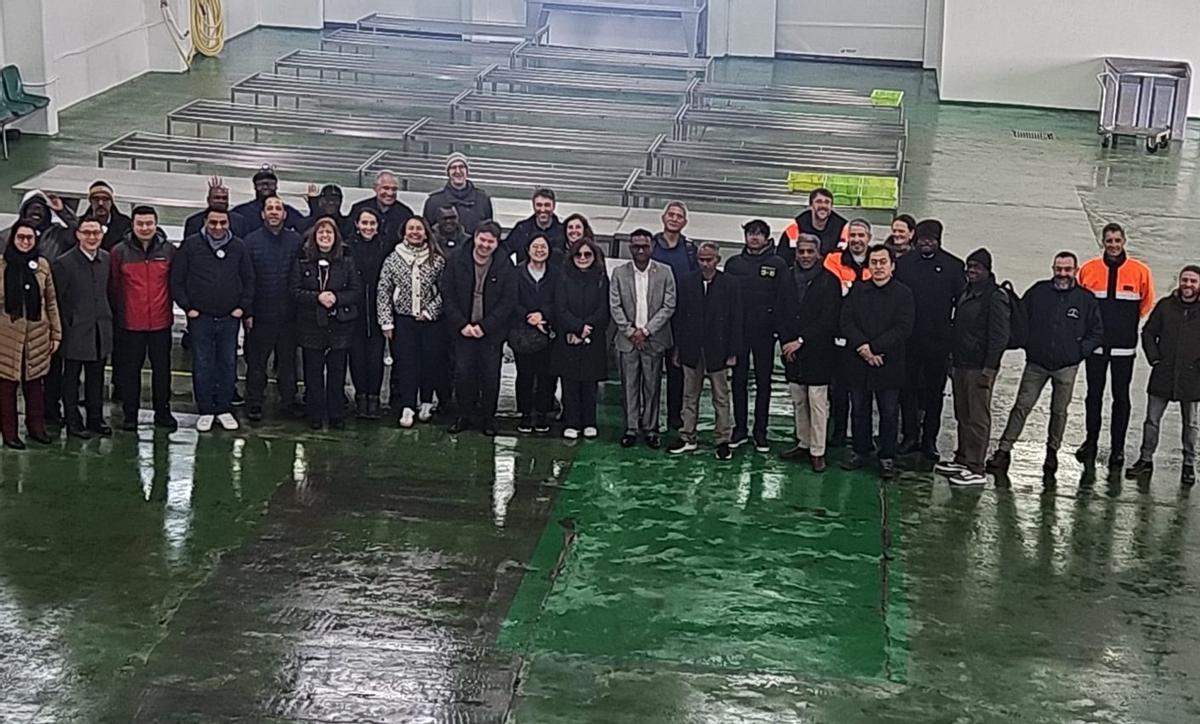 Miembros de la expedición organizada por la FAO a Cambados. | FDV