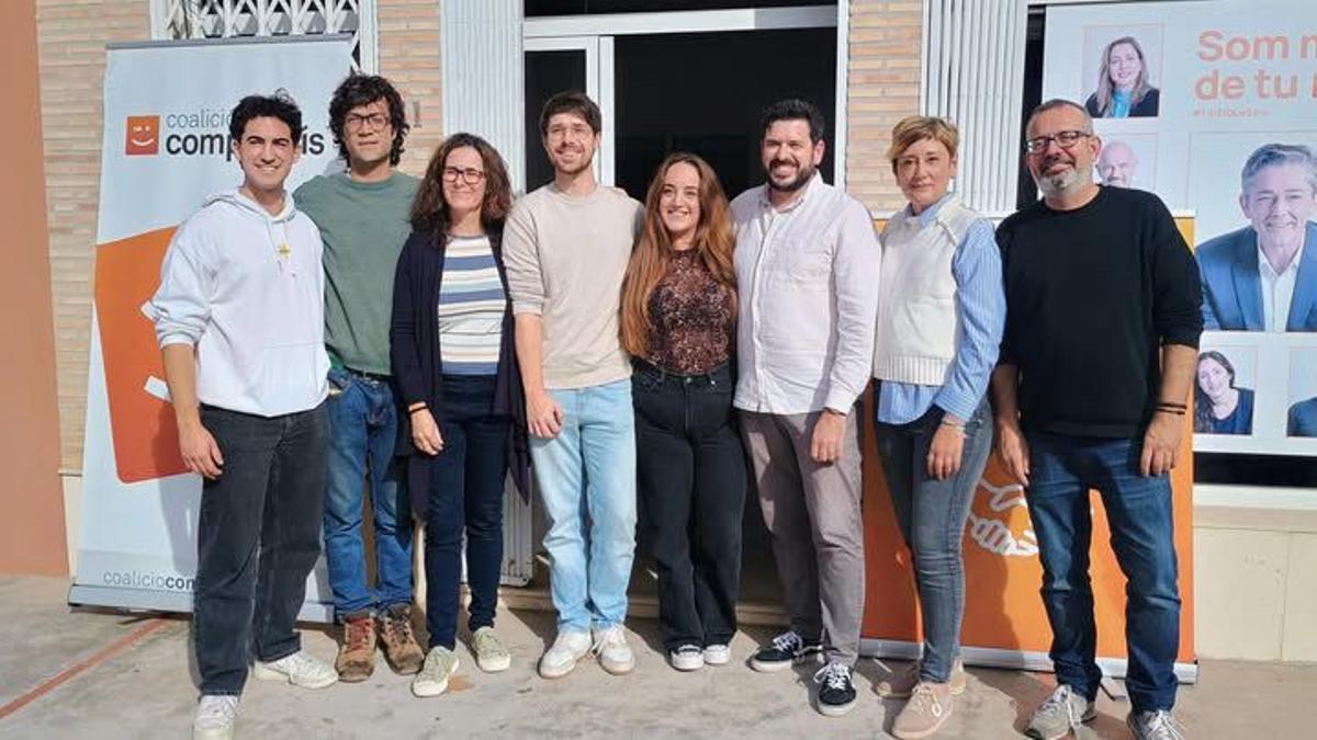 Nueva ejecutiva comarcal de Compromís.