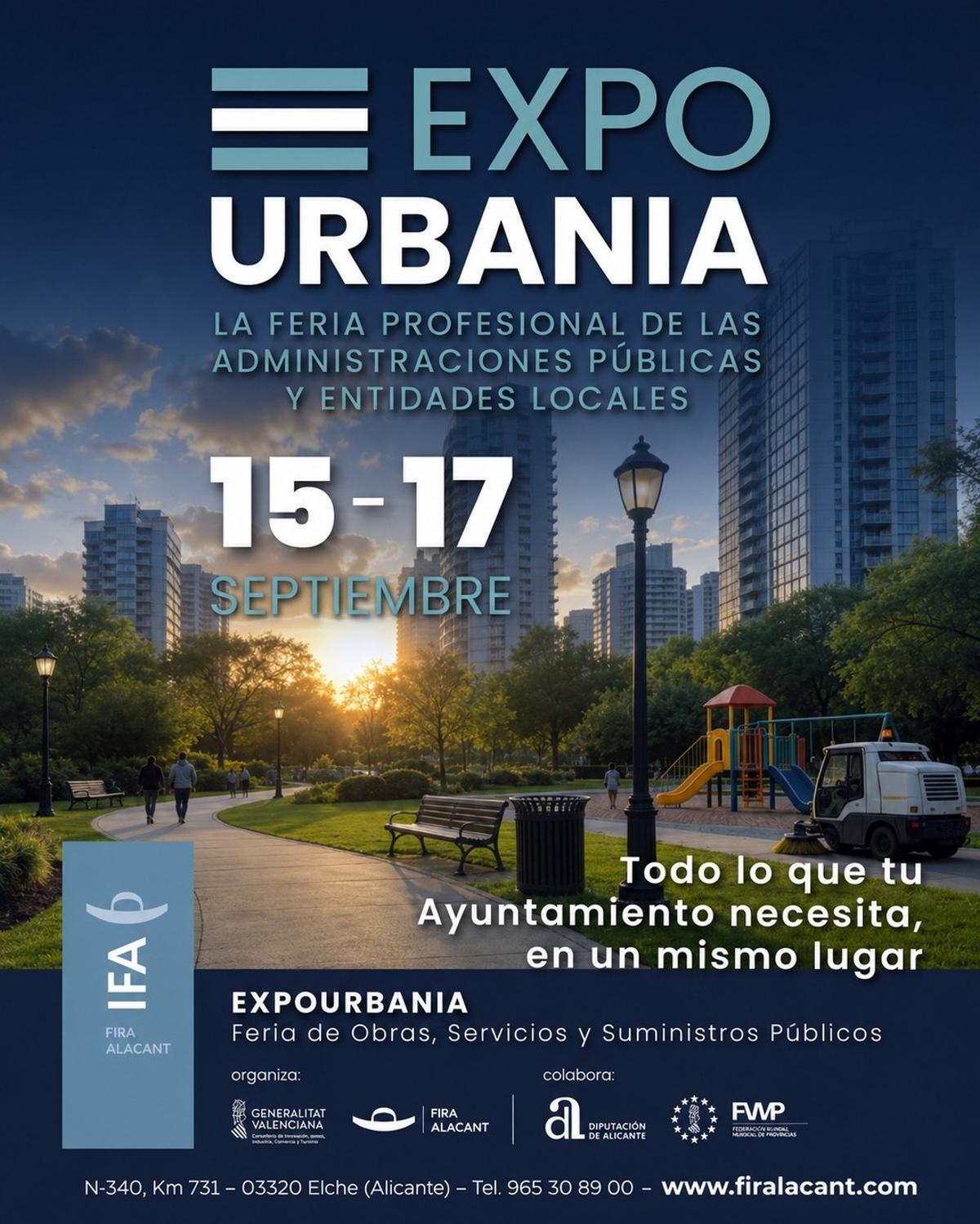 EXPOURBANIA abrirá sus puertas el martes 15 y miércoles 16 de septiembre.