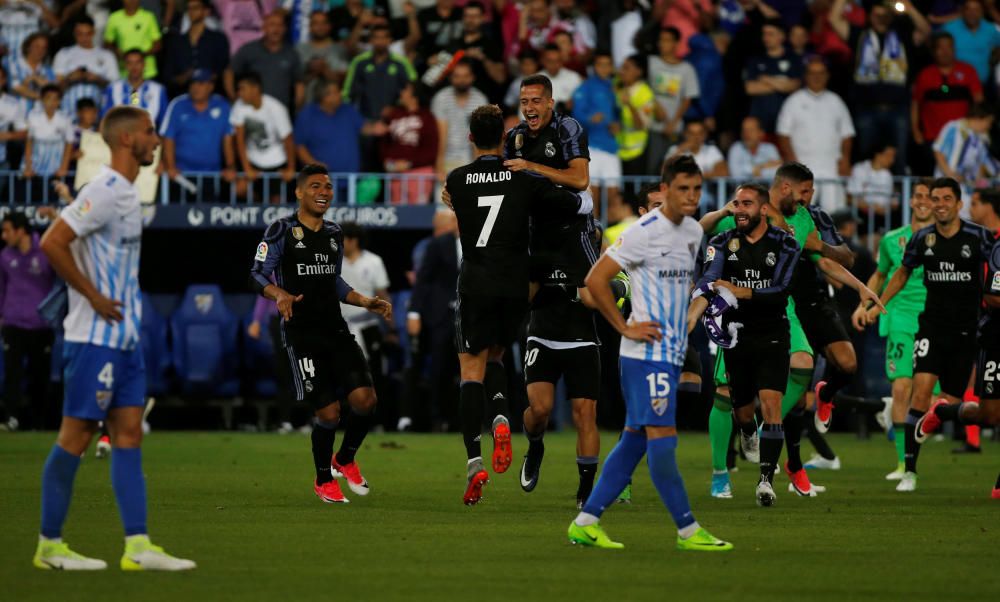 El Real Madrid celebra la Liga en Málaga