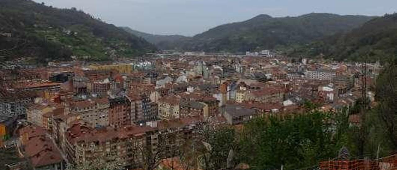 El casco urbano de Mieres.