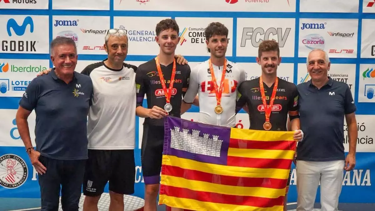 Póquer de medallas baleares en la segunda jornada del Nacional de pista