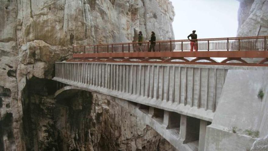 Recreación de cómo quedará el &#039;Caminito del Rey&#039; tras ser restaurado.