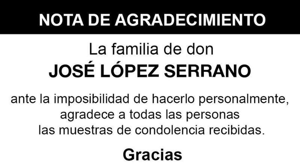 Nota José López Serrano