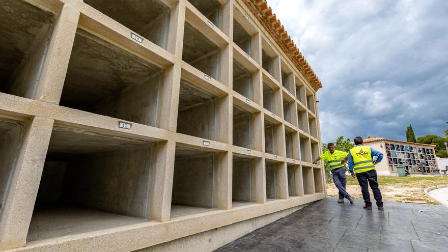 Benidorm construye 250 nuevos nichos para poder seguir enterrando en el cementerio nuevo