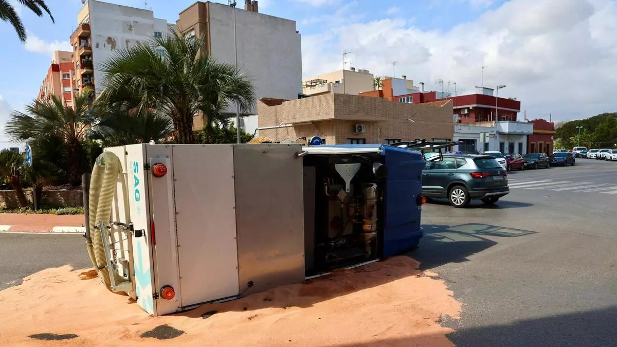 Accidente laboral con dos heridos en Sagunt