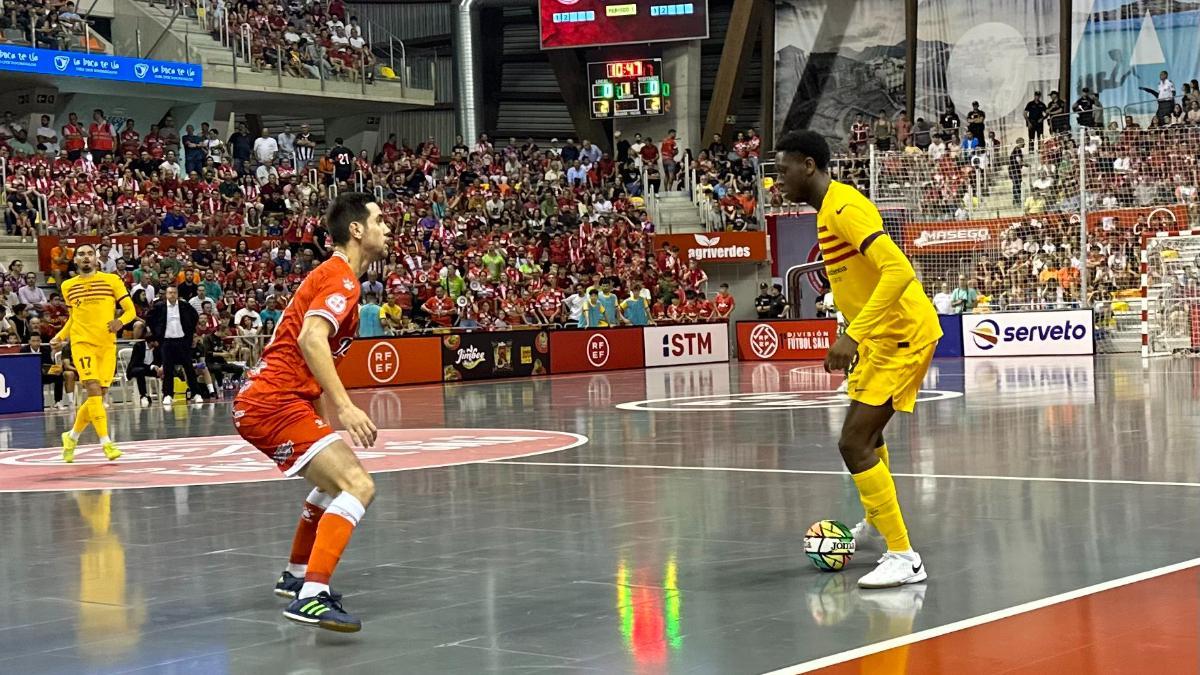 Touré, durante el partido ante Jimbee