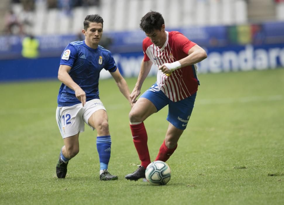 El derbi entre Oviedo y Sporting en imágenes