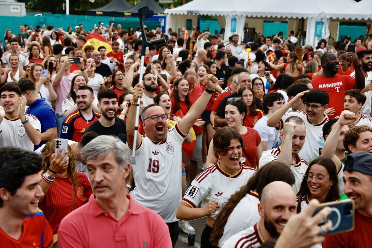 Así se vivió el partido de España contra Francia en Gijón Así se vivió el partido de España contra Francia en Gijón