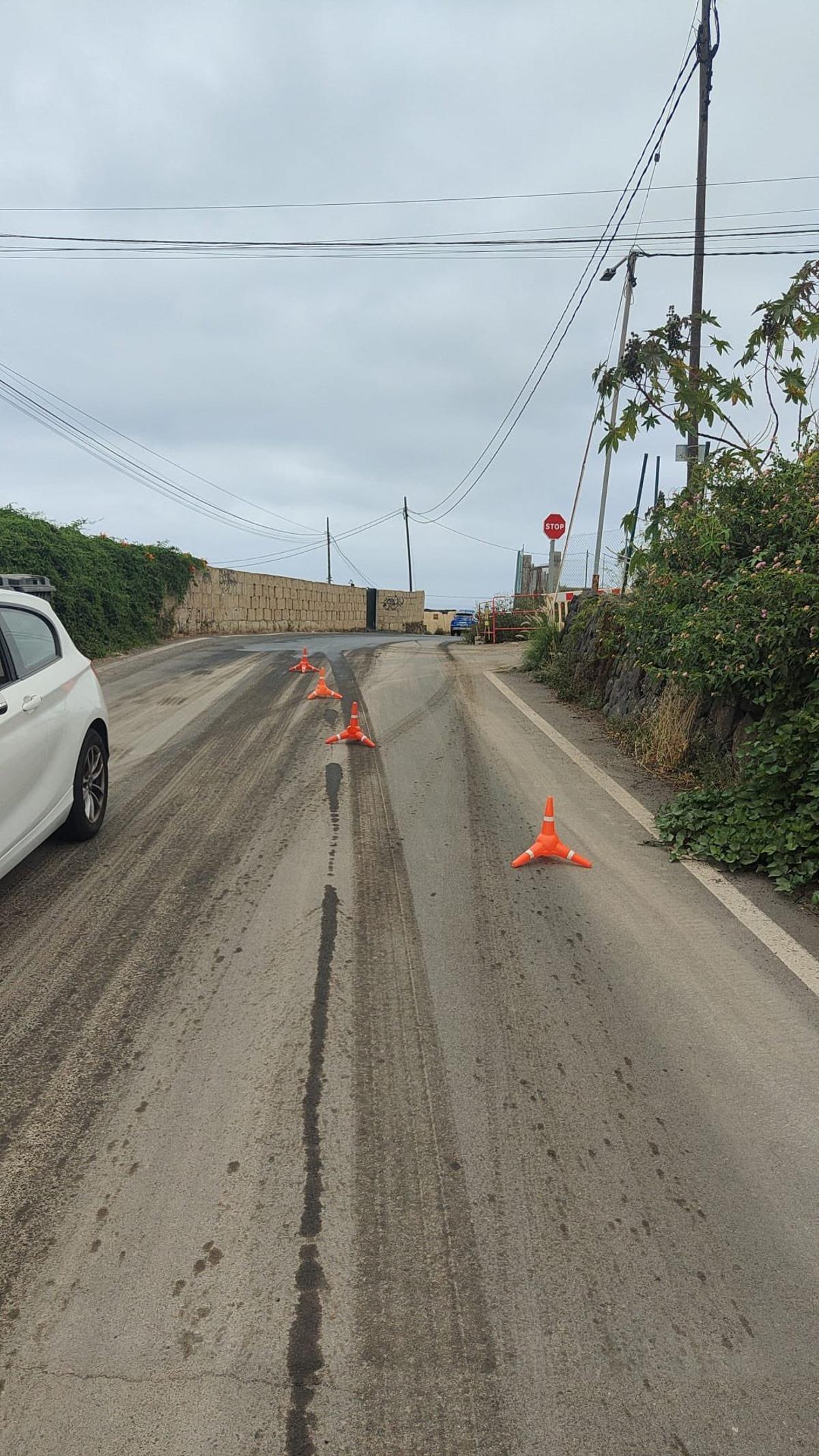 Cierre del camino de La Costa