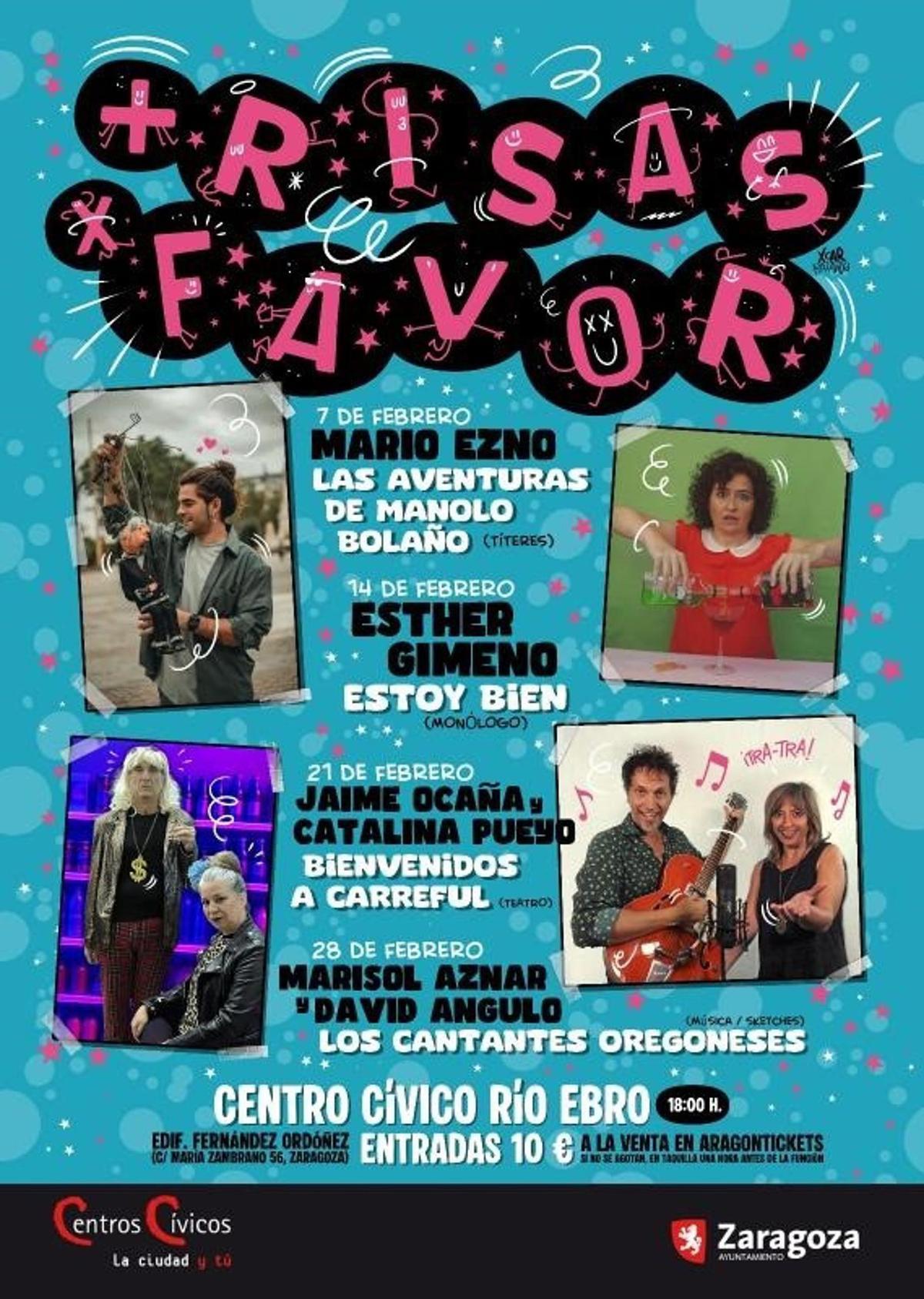 Cartel de 'Más risas, por favor'