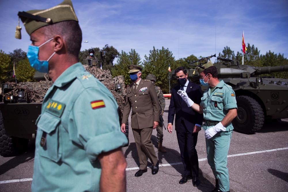 Moreno visita la Brigada de la Legión Rey ...