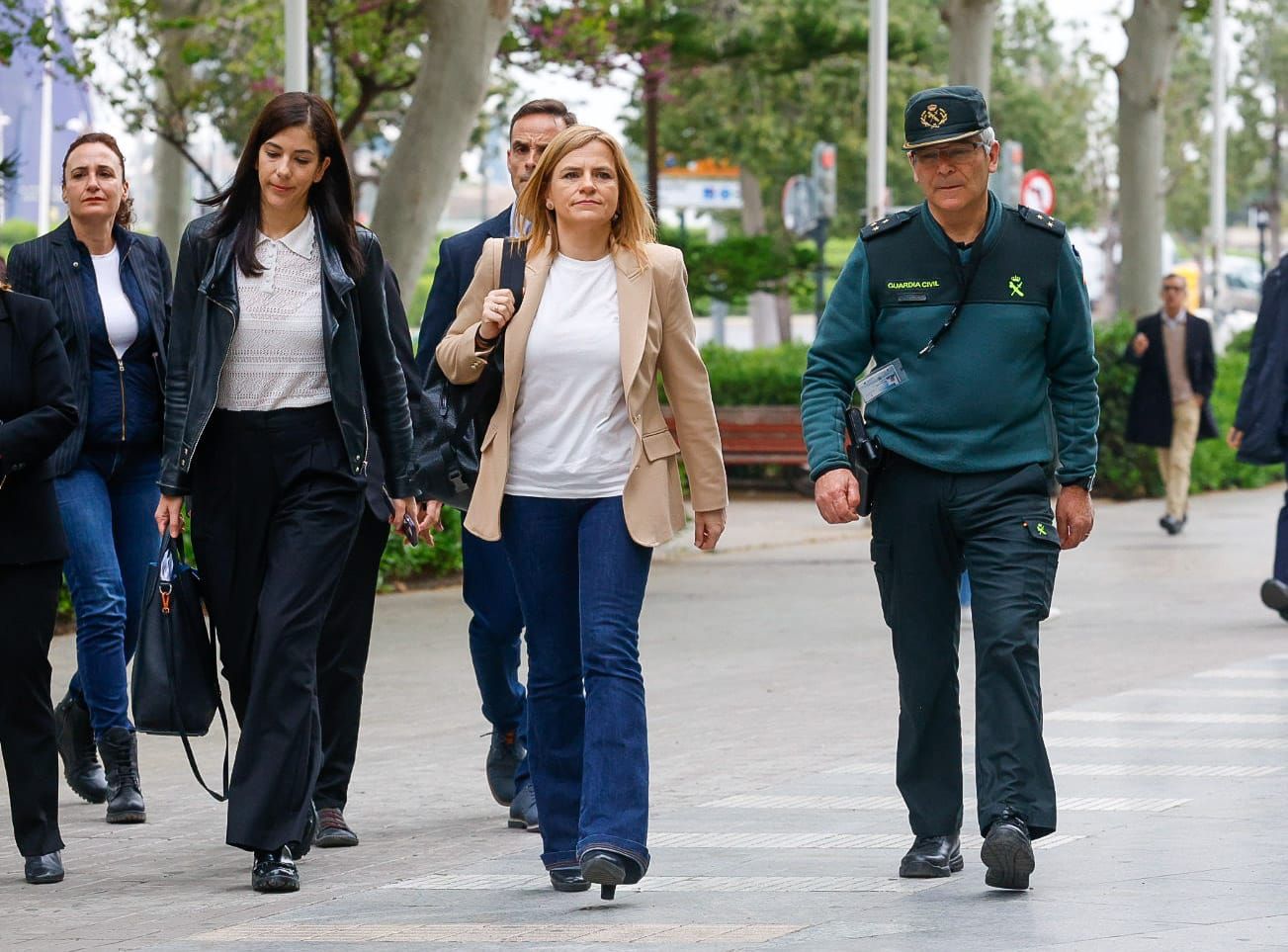 Pilar Bernabé declara en la Ciudad de la Justicia en la instrucción de la dana