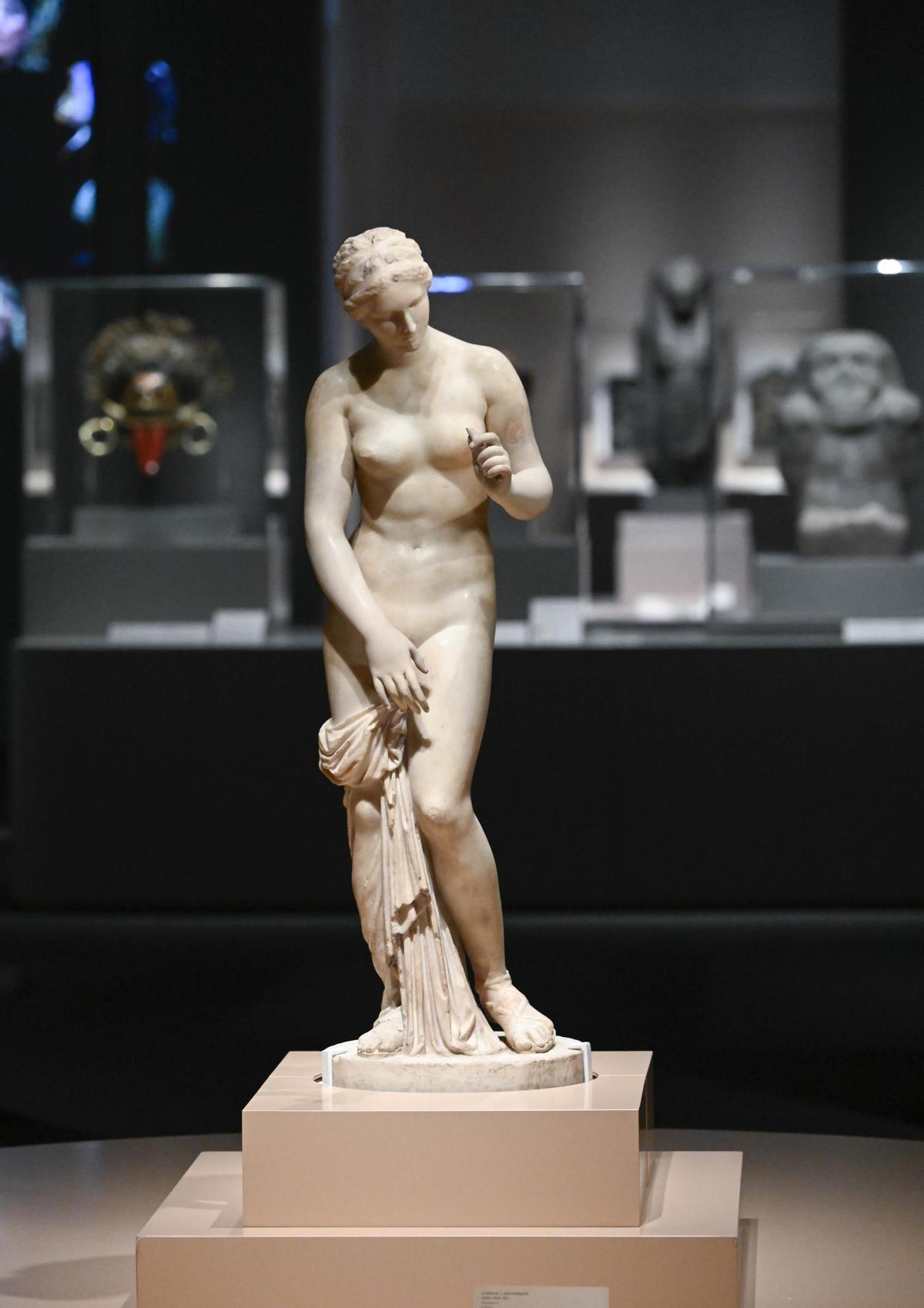 La mostra exhibeix peces tan rellevants com aquesta estàtua romana de Venus