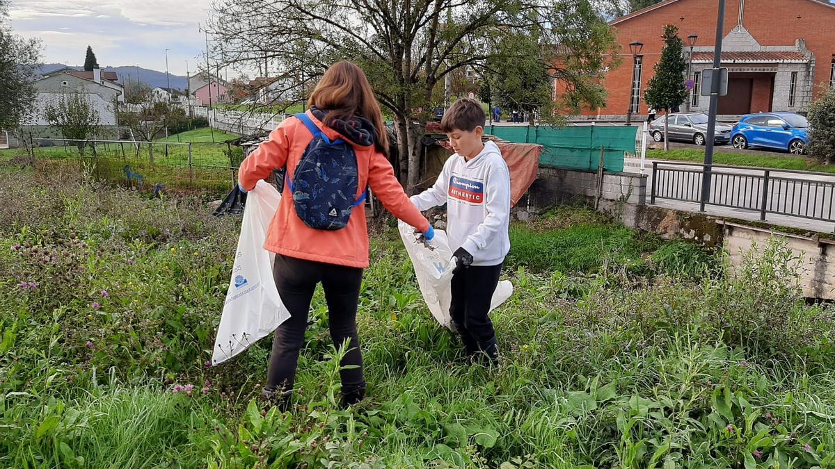 La limpieza del río Zalandrón, en imágenes