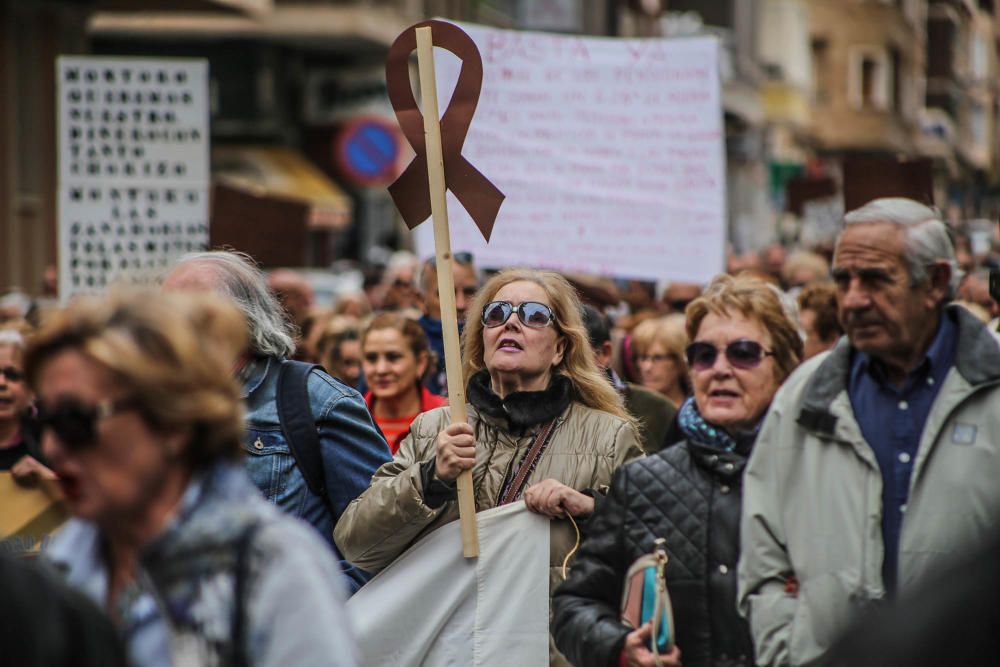 Manifestación en defensa de las pensiones públicas