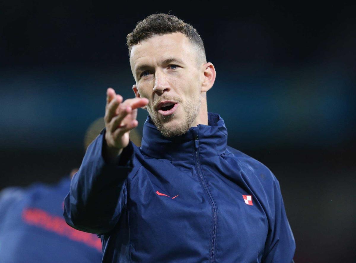 Ivan Perisic, antes del partido contra Escocia.