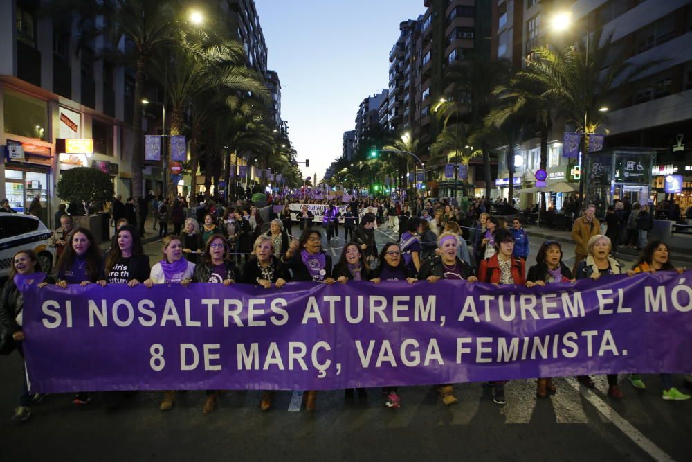 Manifestación del 8M en Alicante