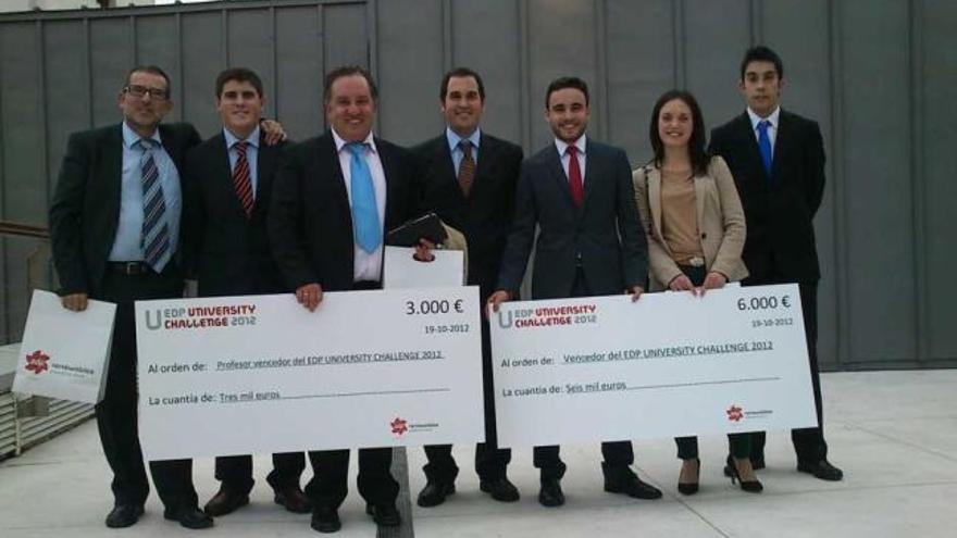 La entrega del premio, ayer, en Madrid.