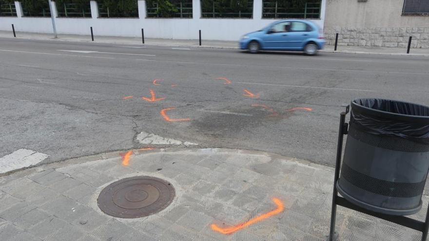 El registre de l&#039;accident fet per la Guàrdia Urbana de Figueres.