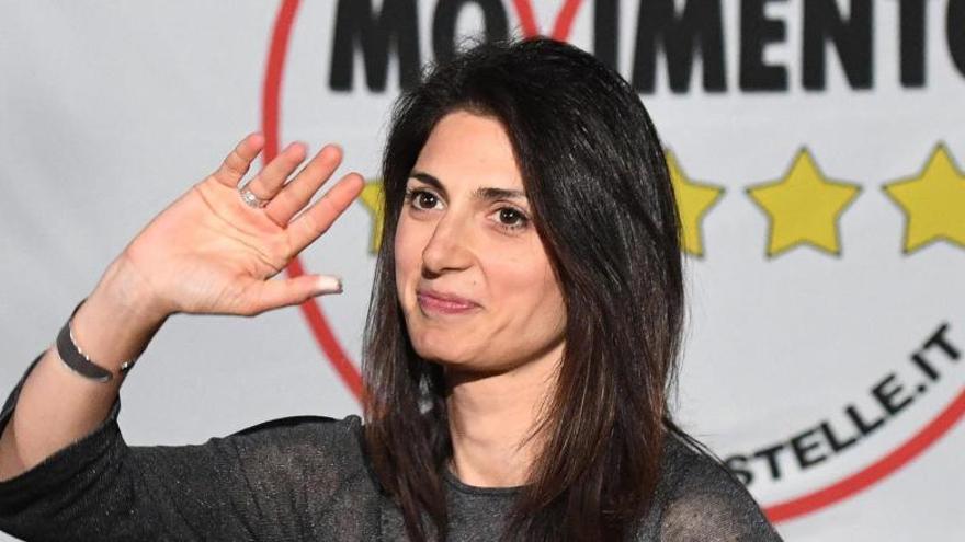 Virginia Raggi, candidata del Movimiento Cinco Estrellas.