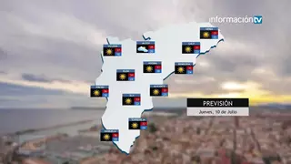 Viernes de sol y sábado con ligeras lluvias en estos puntos de la provincia de Alicante