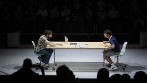 Dafnis Balduz y Max Vilarrasa en Primera llei de Newton