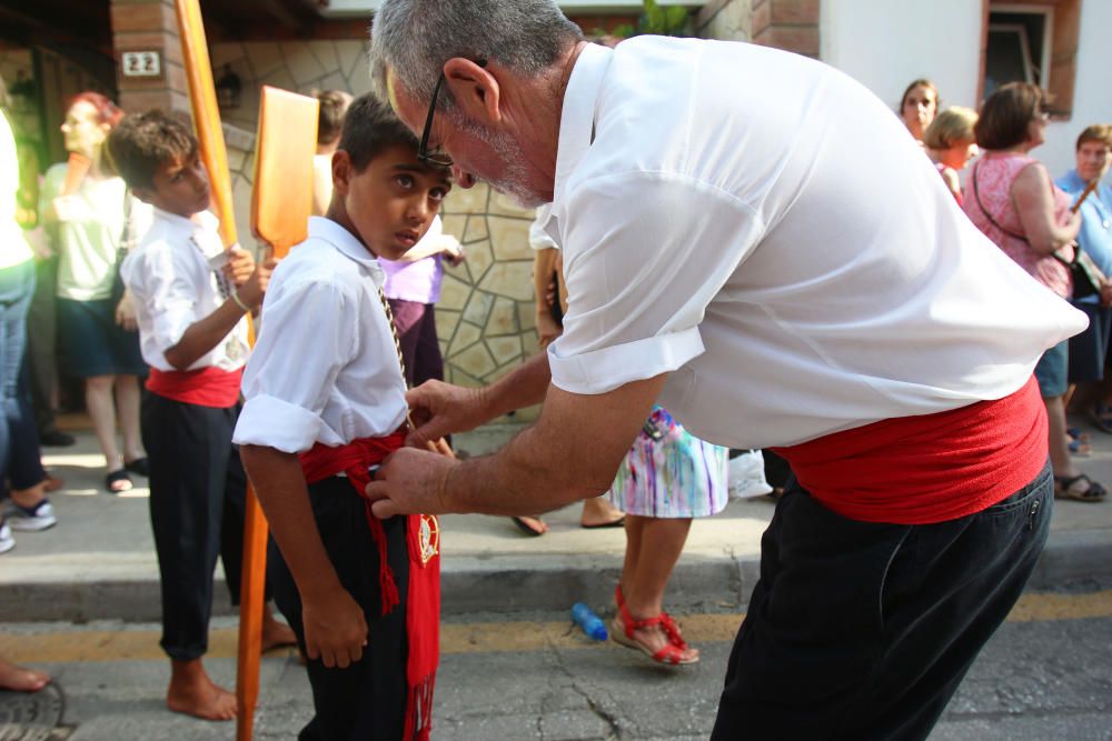 El barrio de El Palo, volcado con la procesión de la Virgen del Carmen.