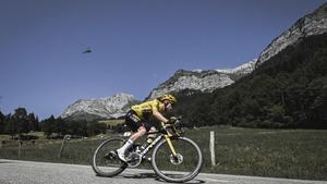 Jonas Vingegaard, camino del Mont Blanc.