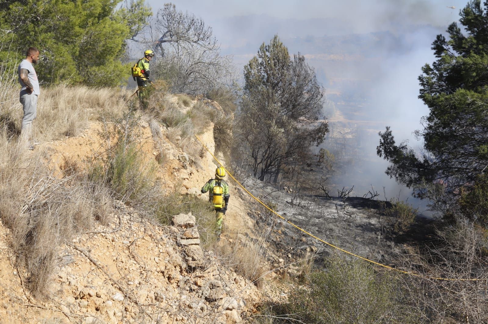 Las imágenes del incendio de Real