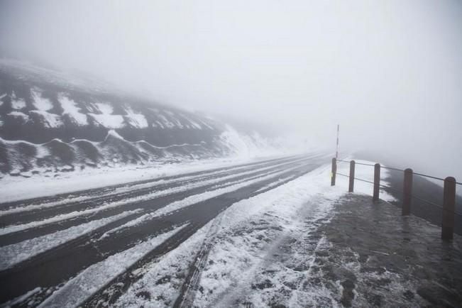 Nieve en el Teide, marzo 2016