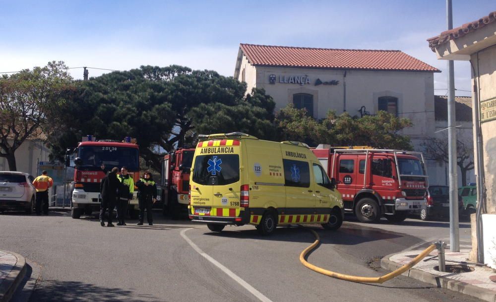 Incendi forestal a Llançà