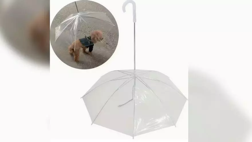 Así funciona el paraguas para perros