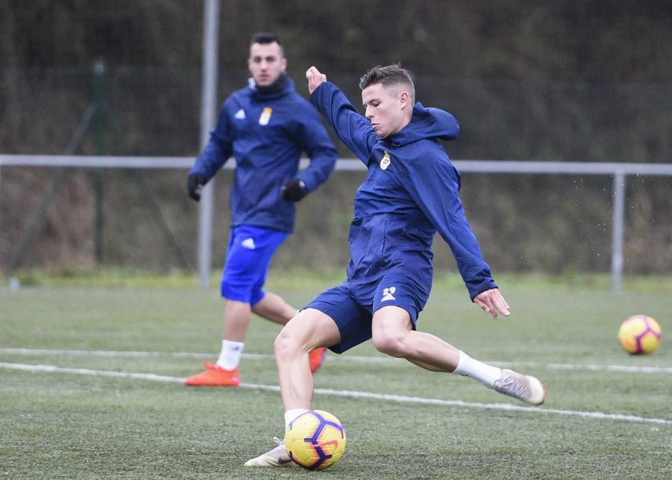 Entrenamiento del Real Oviedo en Tensi