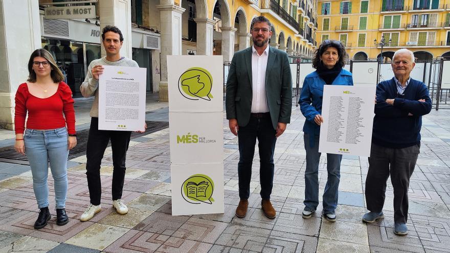 Más de 80 independentistas firman un manifiesto pidiendo el voto para MÉS per Mallorca