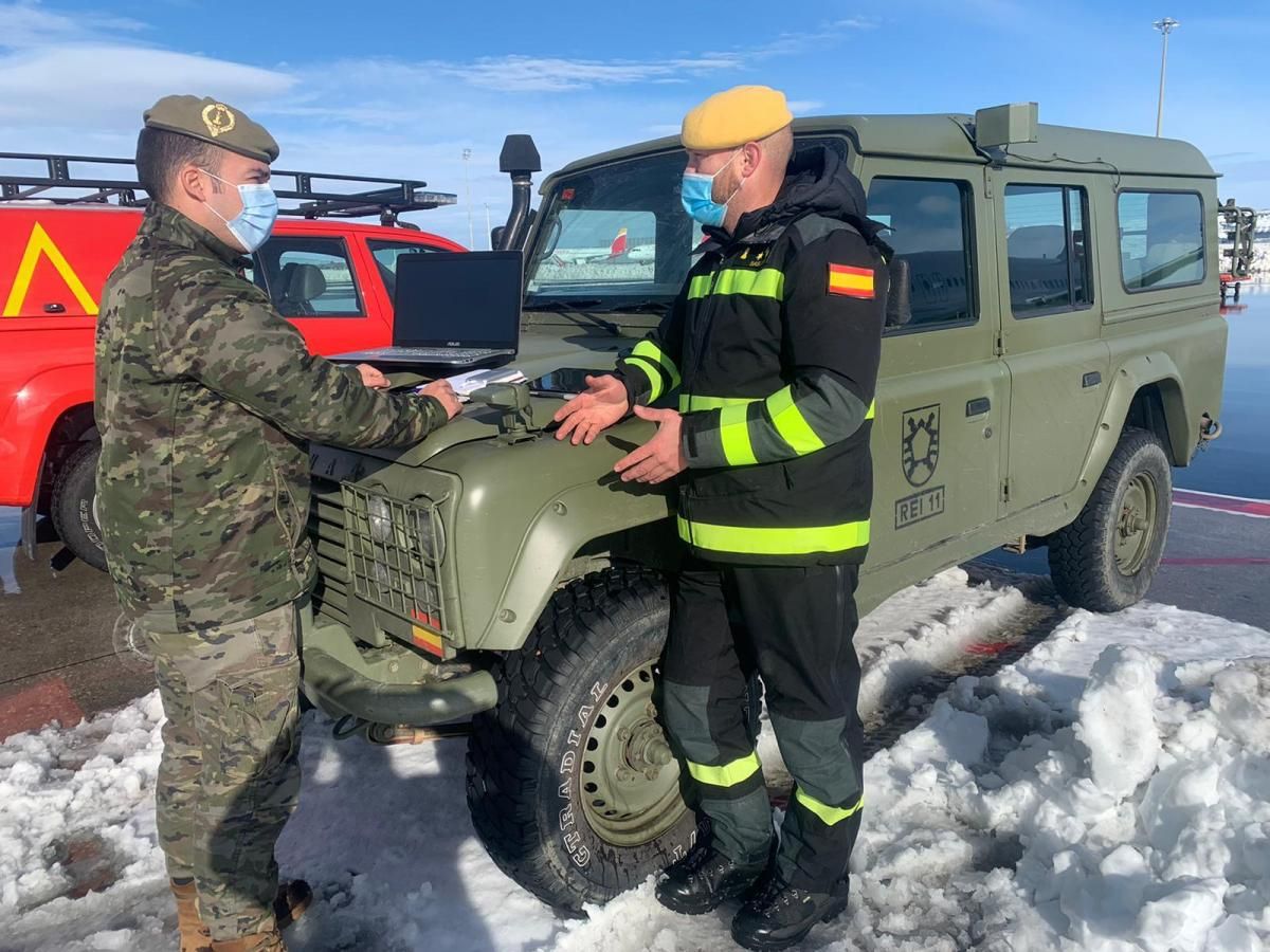 La Brigada "Guzmán el Bueno" X en las tareas de apoyo en la provincia de Toledo, tras el temporal Filomena