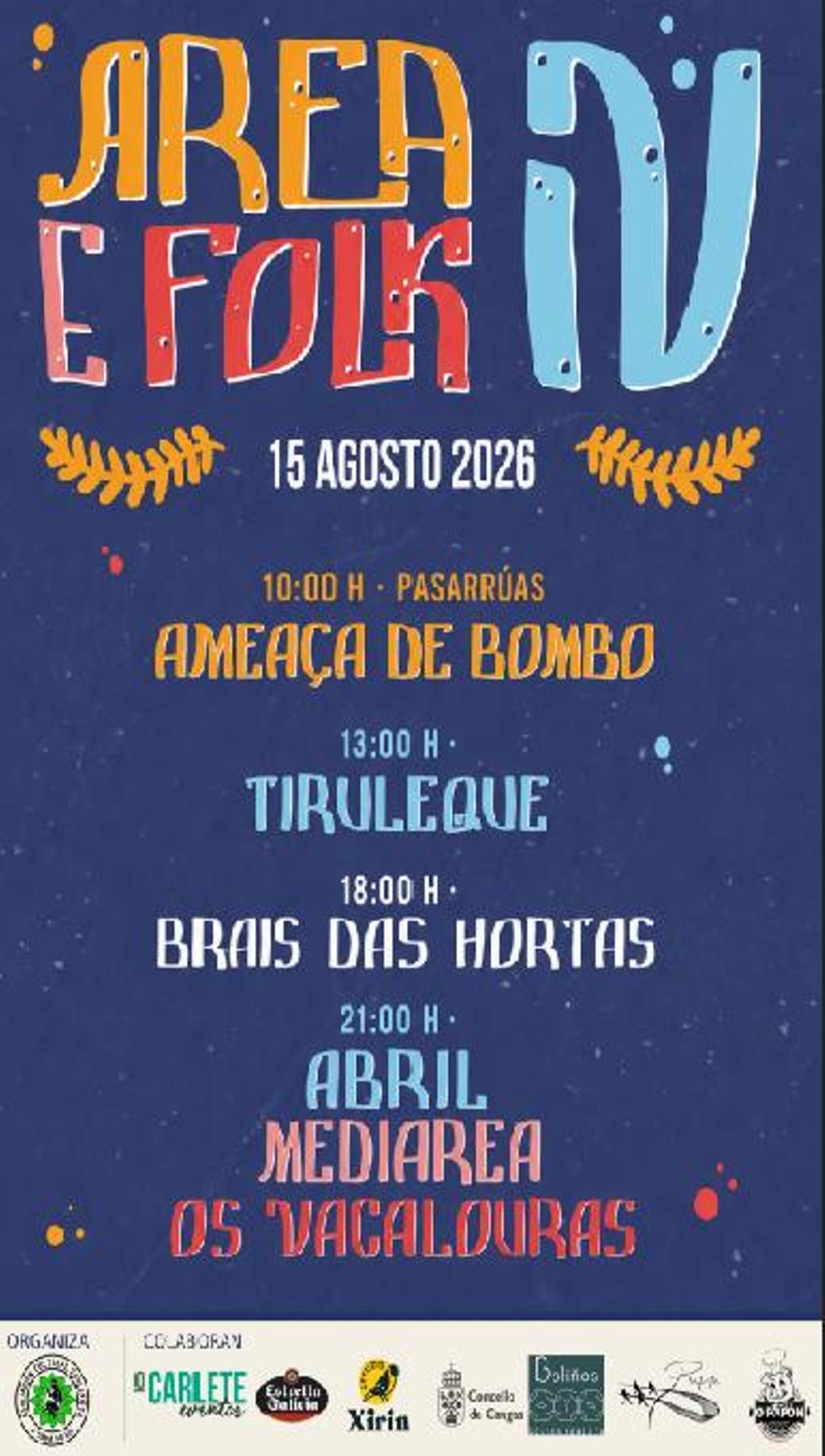 Cartel de la cuarta edición del Area e Folk