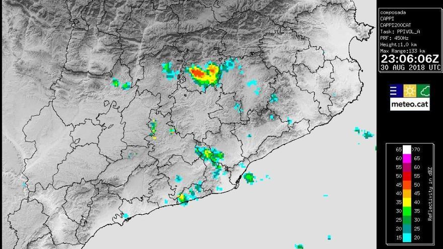 Imatge del radar de precipitacions d&#039;aquesta matinada