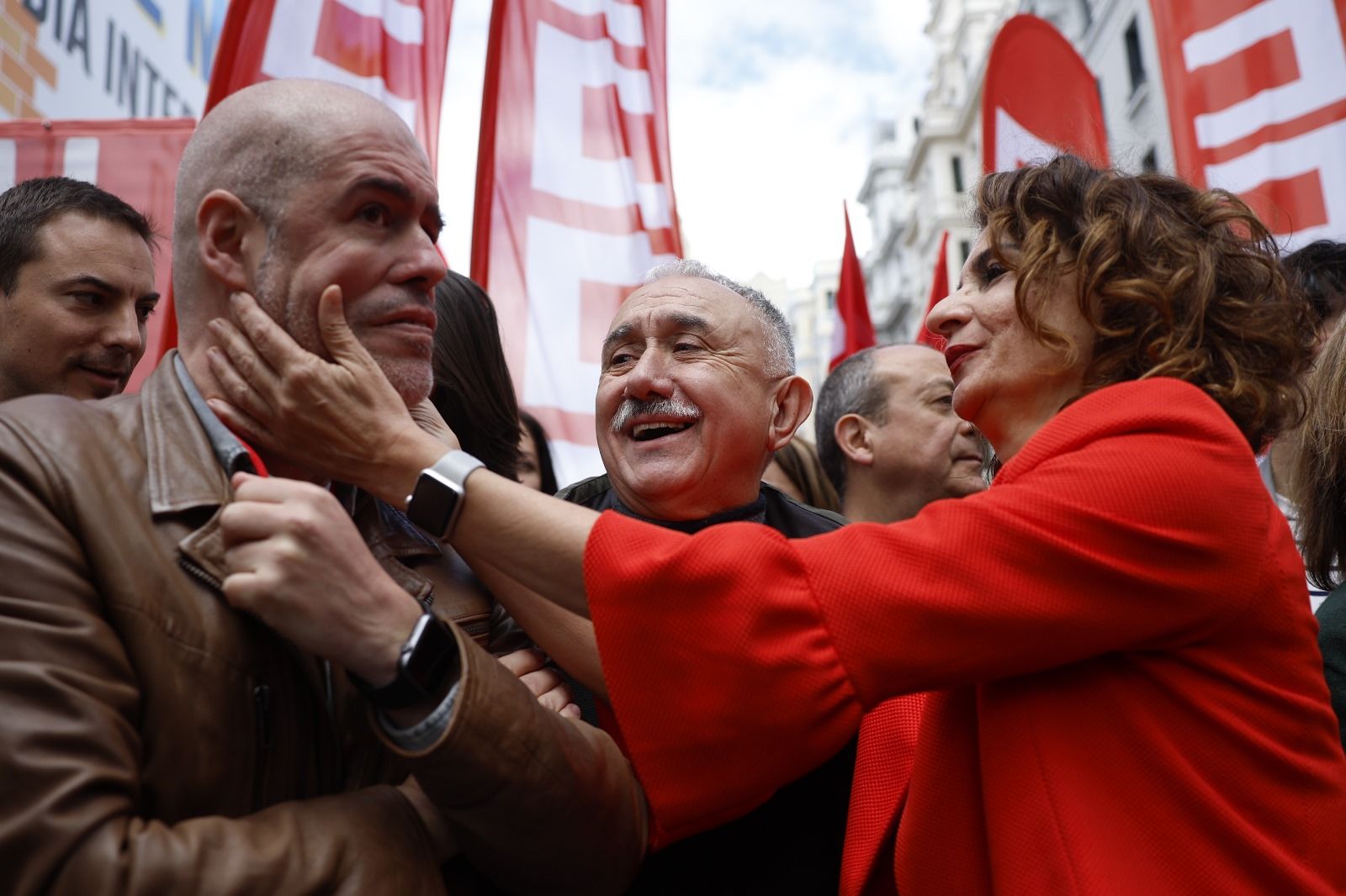 El Gobierno copa la manifestación del Primero de Mayo