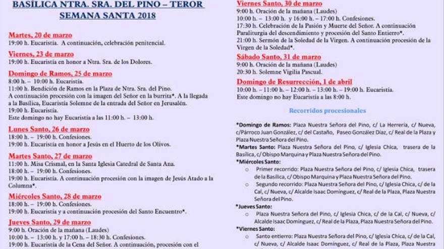 La Basílica de Teror presenta su programa de Semana Santa que se inicia el próximo fin de semana