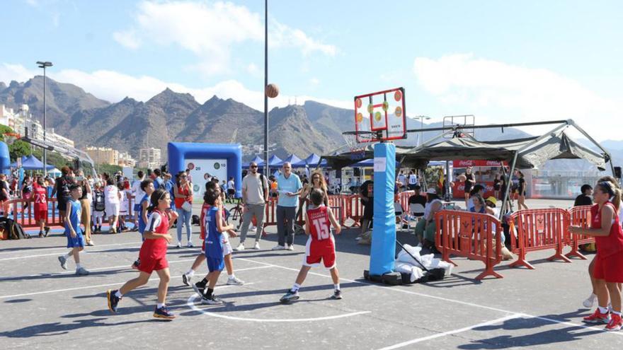 El I Torneo 3x3 Puertos de Tenerife se estrena con un rotundo éxito