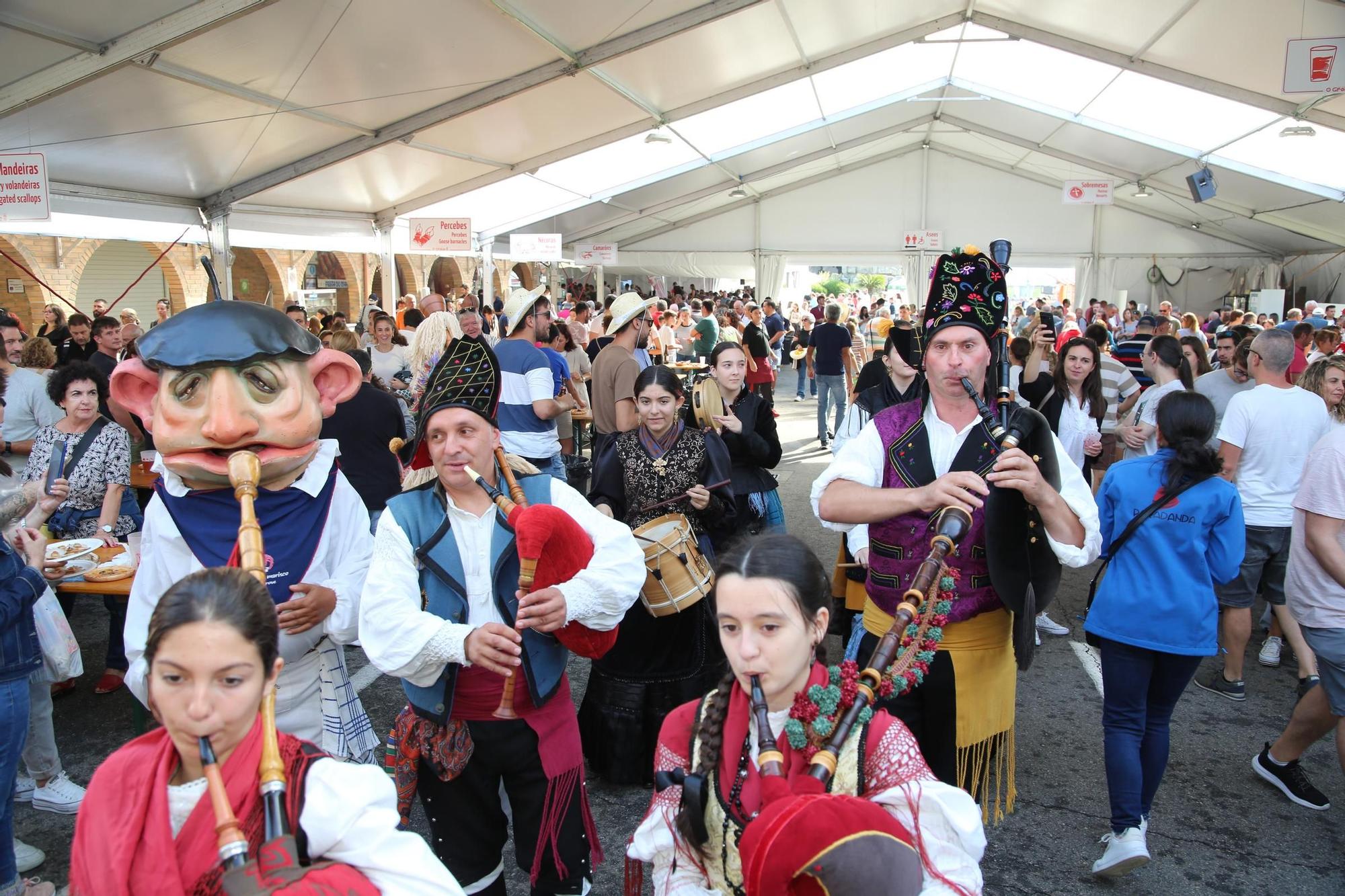 La Festa do Marisco de O Grove, esta mañana.