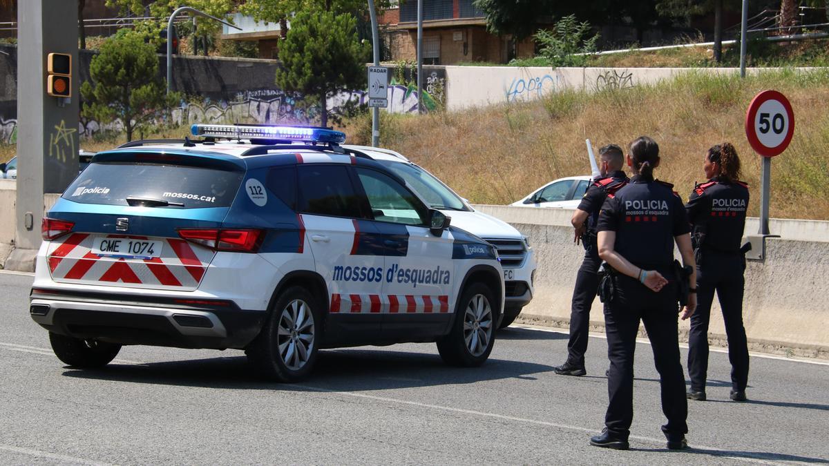 Un control dels Mossos d'Esquadra