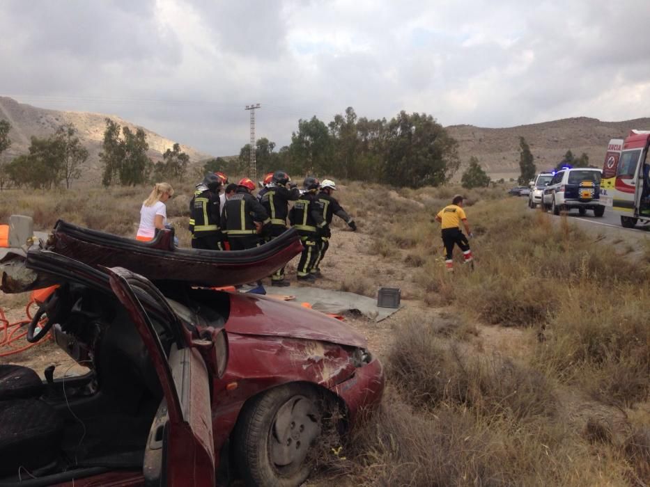 Herido en un accidente de coche en Alicante