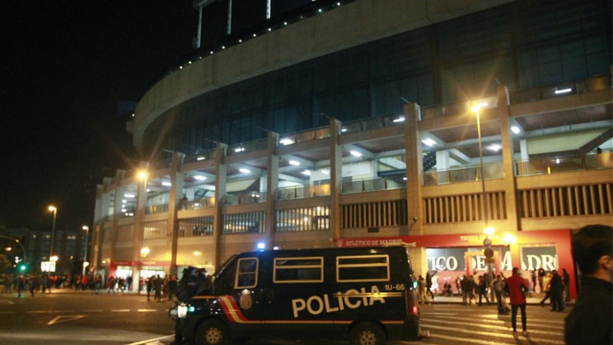 Habrán importantes medidas de seguridad en el Vicente Calderón