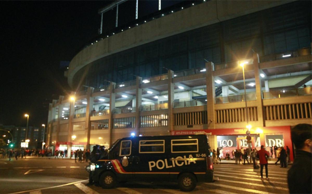 Habrán importantes medidas de seguridad en el Vicente Calderón