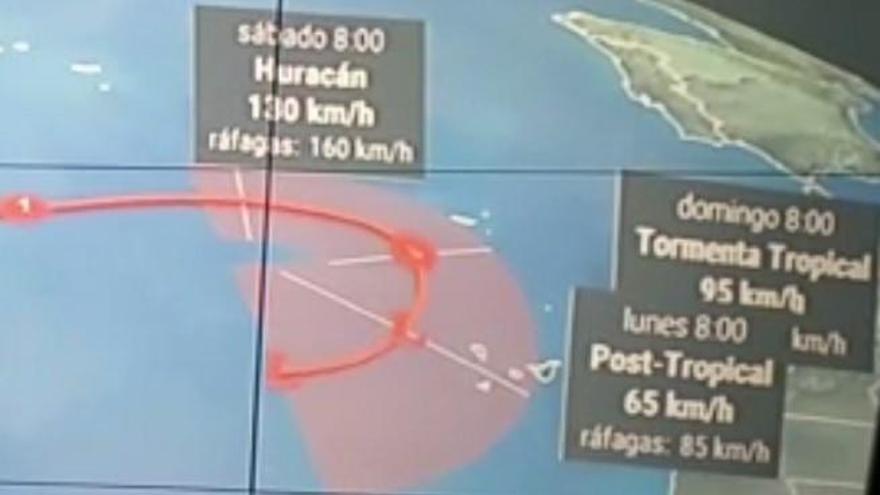 El Canal 24 horas de RTVE pronostica que el huracán 'Leslie' se acercará a Canarias